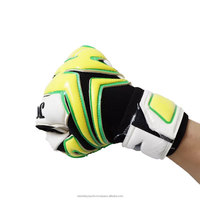 Gants de gardien de but en PU personnalisables (logo/couleur/taille) avec sangles de poignet unisexes et protection des doigts et du pouce pour matchs et entraînements