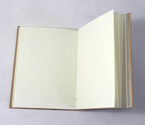 Handmade Recycled Cotton Paper <b>Journal</b> With Customized Logo Pink Stationery Featuring Debossed Goat TC Leather Cover <b>Notebooks</b> - Product Image 3