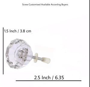 ลูกบิดเซรามิกคริสตัลแบบอุตสาหกรรมใช้มือจับลิ้นชักตู้ลิ้นชักลิ้นชักตู้เสื้อผ้าแบบดึงลิ้นชักตกแต่งห้องนอนห้องนั่งเล่นห้องครัวรับประทานอาหาร - Product Image 3