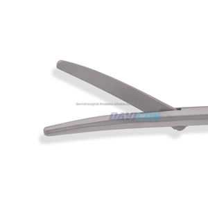 Pince thoracoscopique DeBakey incurvée 3 cm, lames en acier inoxydable à bord tranchant, pointes arrondies, tige de 5 mm, 7,5 po (19 cm) avec poignée annulaire L de 11,5 po - Product Image 5