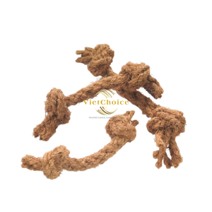 Juguete Masticable de Cuerda de Coco Hecho a Mano VietChoice, Limpieza Dental, Uso Diario, Tamaño Pequeño, Material Sostenible, Artículo de Entrenamiento y Juego para Mascotas - Product Image 6