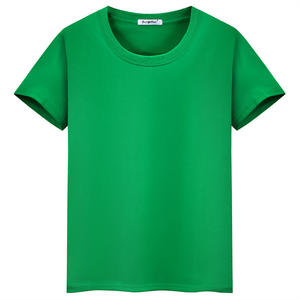 เสื้อยืดผ้าฝ้าย CVC 19สีสำหรับผู้ชายเสื้อยืดพิมพ์ลายสีขาวดำฟ้า - Product Image 3