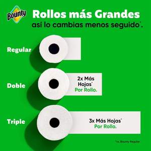 Toallas de Papel Bounty Select-A-Size, Rollos Dobles, 12 Rollos en Total/82 Hojas por Rollo, Blancas - Product Image 1