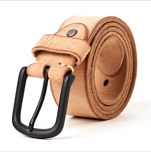 Cinturones Casuales de Cuero Genuino de Vaca para Hombre, Hebilla de Acero de Alta Calidad, Impermeables, Duraderos, Venta Directa de Fábrica - Product Image 3