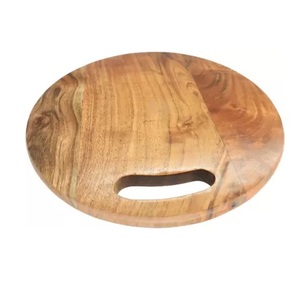 Planche à découper ronde en bois au design unique avec poignée pour ustensiles de cuisine de mariage planche à découper en bois pour la décoration de la cuisine à la maison - Product Image 6