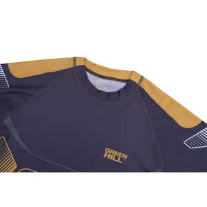 Camiseta de Compresión Deportiva Green Hill 2023 Sublimada, Manga Corta, Color Gris, Protección UV, Nailon, para MMA - Product Image 2