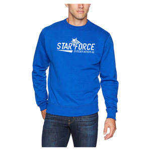 US DDP Shipping Hombres 50% Algodón 50% Poliéster 300g Fleece Manga larga Cuello redondo Sudadera ODM Suministro Sudaderas de diseño sólido - Product Image 4