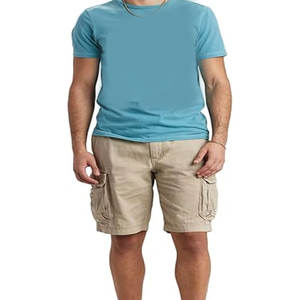 Pantalones cortos de senderismo multibolsillos informales transpirables de secado rápido Unisex con estilo para hombres deportes de verano patrón de tela de algodón 100% algodón - Product Image 2