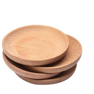 Assiettes en bois de la plus haute qualité vaisselle 7 pièces pièce maîtresse ronde conception unique vaisselle assiettes à manger au coût le plus bas - Product Image 4
