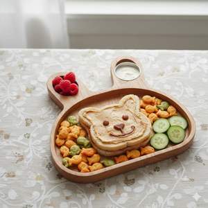 Premium Quality Wooden Bunny Shaped Serving <b>Tray</b> <b>Decorative</b> Sectioned Platter <b>for</b> Snacks & Dry Fruits Available <b>for</b> Sell - Product Image 5