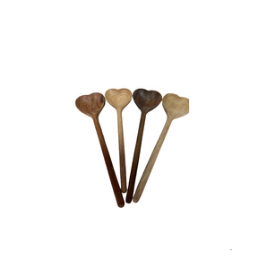 ช้อนไม้อะคาเซียรูปหัวใจยาว16ซม. ช้อนทำโลโก้ตามสั่งสำหรับชุดของขวัญไม้ส่วนตัวเครื่องครัวสำหรับงานเลี้ยง - Product Image 6