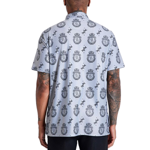 Polo imprimé hommes grande taille respirant 100 pour cent coton tissu polo à manches courtes pour les voyages d'affaires ou la mode quotidienne - Product Image 6