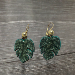 ยอดขายสินค้ายอดนิยมหลายสีใบต้นไม้ออกแบบต่างหูแฟชั่นยอดนิยมเครื่องประดับประดิษฐ์โดยAaliyan impex - Product Image 3