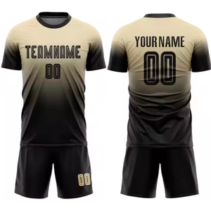 ชุดเสื้อฟุตบอล100% โพลีเอสเตอร์ชุดอุปกรณ์ตัดอัตโนมัติมาตรฐานสูงออกแบบได้ตามต้องการ - Product Image 1