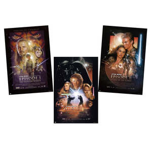 Star Wars Episode I-III Film <b>Poster</b> Set Wall Decor Paper <b>Posters</b> - Product Image 1