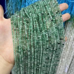 ลูกปัดทรงเหลี่ยมเพชรพลอยสตรอเบอรี่สีเขียวธรรมชาติหรูหราสายหินอัญมณีสำหรับทำเครื่องประดับการออกแบบพลังงานสูงแบบคลาสสิก - Product Image 4