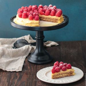 <b>Wooden</b> <b>cake</b> stand with live edge detail perfect for cottagecore parties farmhouse gatherings or natural dessert presentations - Product Image 3