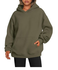 Sweat à capuche oversize pour femme Cuddle Vibe, en molleton de coton pelucheux, respirant, écologique, offrant un confort doux et une chaleur - Product Image 5