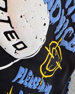 Ensemble de survêtement imprimé de conseils indésirables noirs pour hommes Streetwear pull à capuche et pantalon de survêtement décontracté deux pièces tenue vêtements de sport - Product Image 4