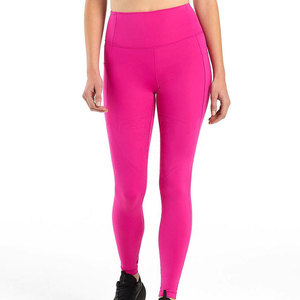Leggings de yoga con diseño de logotipo personalizado, cintura elástica, venta directa de fábrica, ropa de gimnasio, servicio OEM. - Product Image 1