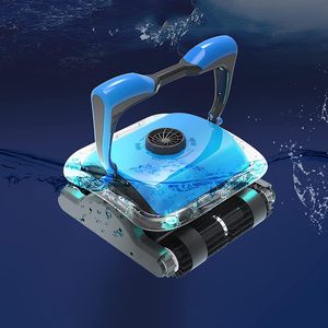 Top Selling Fully Automatic Pool Robot Pool Vacuum with <b>Wall</b> Climbing Two Larger Filter Baskets and 50ft <b>Floating</b> Cord - Product Image 1