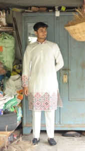 Kurta de designer jacquard Heritage Weave - Product Image 4