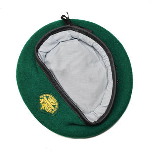 Boina Táctica Premium 100% Lana con Emblema Bordado Personalizado Estilo Francés - Product Image 5