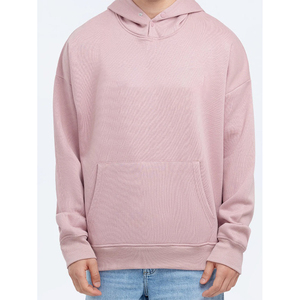 Sudaderas con Capucha de Punto para Hombre, Color Rosa Claro, Suaves, de Forro Polar, para Invierno, Ropa Deportiva, Personalizables con Impresión de Marca, Venta al Por Mayor - Product Image 5