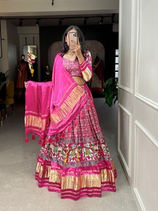 Collections Navratri Ravissant Gaji Silk Lehenga pour vibrer votre look au mariage et à Navratri - Product Image 6