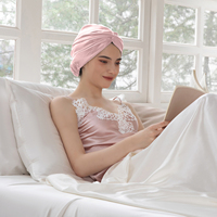 Bonnet en Soie de Mûrier Personnalisable Anti-Statique pour la Nuit, Protection Capillaire, Vente en Gros, Emballage Personnalisé, Bonnet en Soie pour la Chambre à Coucher