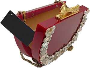 Sac de soirée pour dames avec chaîne bandoulière en résine Pochette pour fête banquet Prix bon marché Style national - Product Image 3