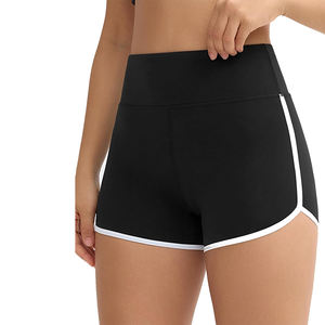 Pantalones cortos de yoga para gimnasio para mujer sin costuras de cintura alta Scrunch Butt Workout Running Yoga Short con diseño y tamaño personalizados - Product Image 1