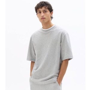 T-shirt d'entraînement basique à manches courtes et col rond, couleur unie, coupe classique, pour hommes grands et corpulents, idéal pour l'été - Product Image 6