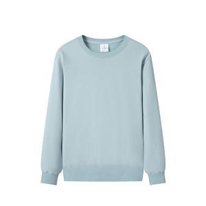 Vente en gros Sweat-shirt à col ras du cou de haute qualité 100% coton doux à manches longues couleurs unies - Product Image 3