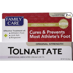 UEC Paquete de 2 Cremas de Tolnaftato USP al 1% Antifúngicas para el Pie de Atleta con Control de Picazón - Similar a Tinactin-1 O - Product Image 1