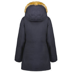 Veste parka pour femme d'extérieur 100% nylon imperméable respirante coupe-vent séchage rapide écologique à capuche zippée régulière brute - Product Image 5