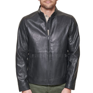 Fall <b>Winter</b> Men's Genuine <b>Leather</b> <b>Jacket</b>-High Quality Waterproof & Windproof Front Logo - Product Image 3