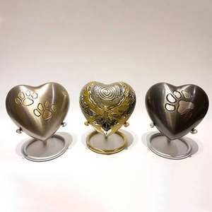 Urnes funéraires en forme de cœur de qualité supérieure, artisanat indien, pour la décoration de la maison, personnalisables - Product Image 1