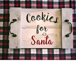 Modern <b>Wooden</b> Metal Serving <b>Tray</b> for Christmas Quality Fruit Platter for Wedding <b>Table</b> Decor Christmas Gift for 2024 - Product Image 3