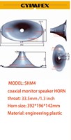 Haut-parleur à guide d'ondes 1,3 pouce, tweeter à pavillon, driver coaxial HF, moniteur de scène 2 voies haute performance, Diffuseurs de pavillon