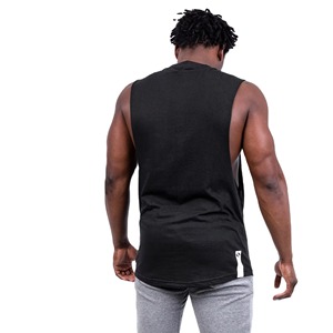 <b>Mens</b> Casual Racerback Tank Top | 100% Cotton Moisture Wicking Stretch | Active Yoga Gym Fitness - Product Image 3