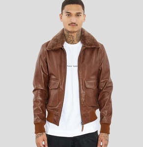 Chaqueta de Cuero para Hombre y Mujer, Modelo 2026, Resistente al Viento, Cuello Alto, Logotipo Frontal, Alta Calidad, Personalizable - Product Image 1