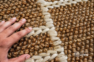 Handmade Jute Rugs Natural Fiber Carpet for Home Interior Decoration <b>Long</b> Lasting and Eco Friendly Design - Product Image 4