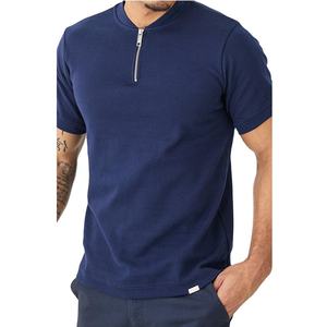 Chemise polo pour homme de haute qualité, nouvelle conception avec col zippé, 100% coton, design tendance, vente en gros, logo personnalisé, respirante - Product Image 6