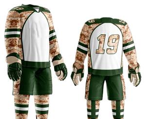 Uniforme de hockey sur glace pour hommes à manches courtes de haute qualité uniforme de hockey sur glace léger et confortable à la mode avec taux réglable - Product Image 3