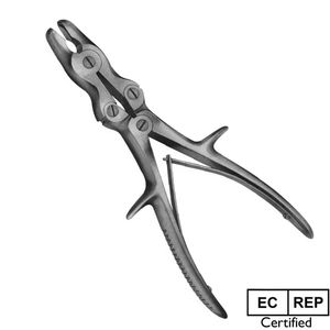 เครื่องมือแพทย์ เหล็กกล้าไร้สนิมเยอรมัน แบบใช้มือ ใช้ซ้ำได้ สำหรับผ่าตัด แบบข้อต่อคู่ รอนเจอร์ แบบตรงและแบบโค้ง สำหรับศัลยกรรมกระดูก - Product Image 4