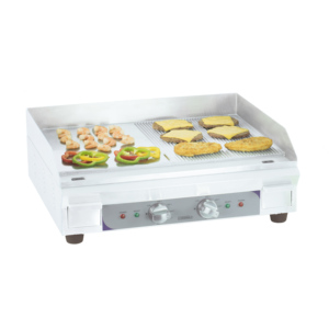 Plancha Eléctrica Premium con Diseño Liso y con Ranuras para una Experiencia de Cocción Óptima - Product Image 1