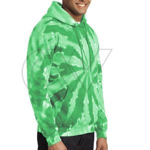 2024 llegada nueva moda de los hombres de secado rápido con capucha de alta calidad poliéster/algodón sostenible Tie Dye - Product Image 4