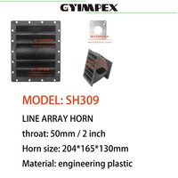 Diffuseur acoustique en plastique technique Pro Sound Parts pour enceintes Line Array, cornet de 2 pouces pour enceintes Line Array