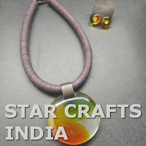 Recién llegado, collar de tela, joyería, collares con colgante de resina de alta calidad, joyería de moda para mujer a un precio asequible - Product Image 4